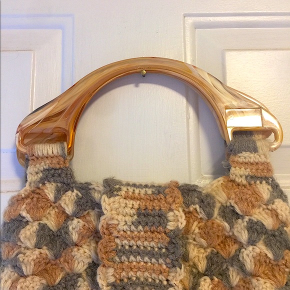 Vintage Handmade Crochet Purse Boho Grannycore - Picture 5 of 6